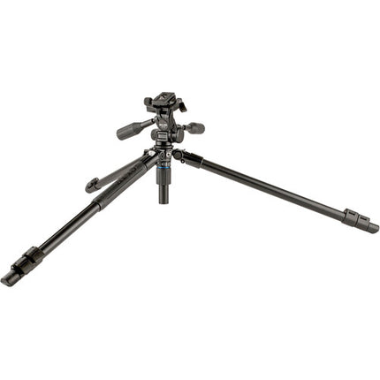 SLIK Pro AL-523-3W Trípode de aluminio 3 secciones altura 79 pulgadas capacidad 13.2 lb con cabezal panorámico 3 vías y estuche deluxe