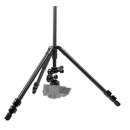 SLIK Pro AL-523-3W Trípode de aluminio 3 secciones altura 79 pulgadas capacidad 13.2 lb con cabezal panorámico 3 vías y estuche deluxe