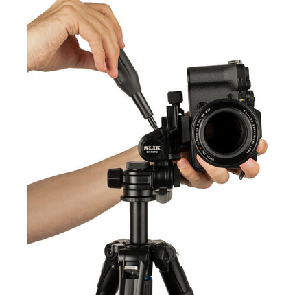 SLIK SH-747FC Cabezal 3 Vías con Control de Fricción 15 4 lb y Liberación Rápida Arca-Type