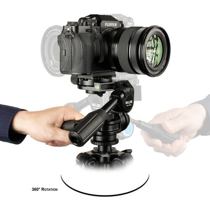 SLIK SH-747FC Cabezal 3 Vías con Control de Fricción 15 4 lb y Liberación Rápida Arca-Type