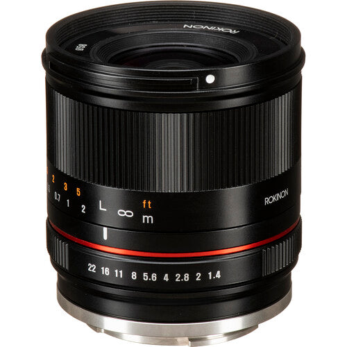 Rokinon 21mm f1.4 Objetivo para Sony E Formato APS-C y Apertura f1.4-22