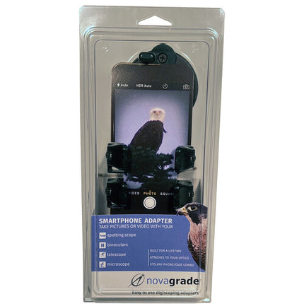 Novagrade Adaptador Universal Digiscoping Doble para Smartphones hasta 4.4" y Oculares 39-60.8mm