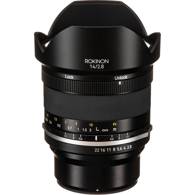 Rokinon 14mm f2.8 Serie II objetivo para Micro Cuatro Tercios apertura f2.8 a f22