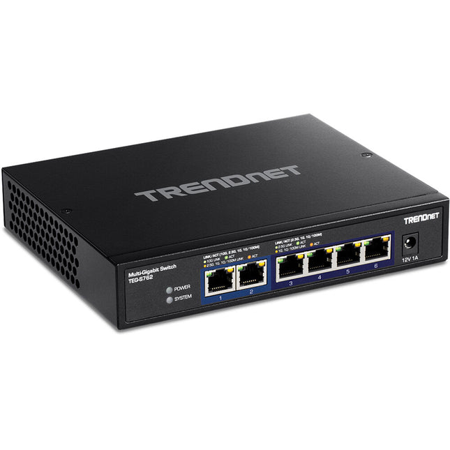 TRENDnet TEG-S762 Switch de Red 6 Puertos 2.5G y 10G 60 Gb/s 44.64 Mpps