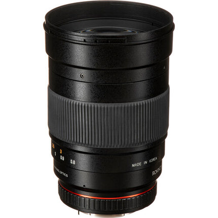 Rokinon 135mm f2.0 ED UMC objetivo Pentax K Full Frame 77mm filtro con capuchas y funda