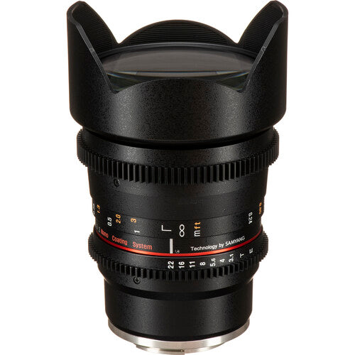 Rokinon 10mm T3.1 Lente Cine para Sony E Mount con Tamaño APS-C y Anillo de Apertura Desclickable