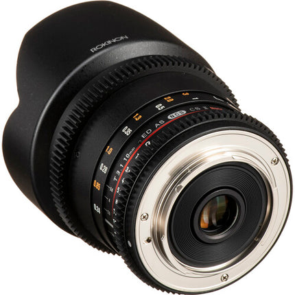 Rokinon 10mm T3.1 Objetivo Cine para Sony Alpha Montura APS-C con Foco Manual y Montura Estándar