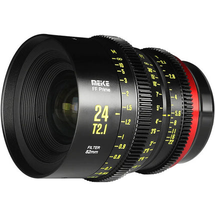 Meike FF Prime Cine 24mm T2.1 Lente para Montura L con Enfoque en Pies y Metros