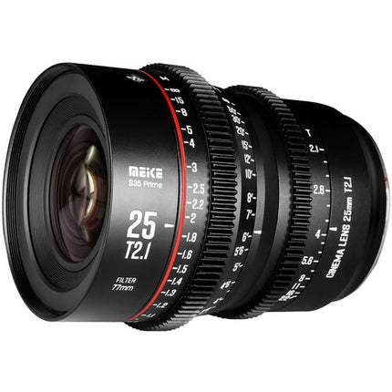 Meike 25mm T2.1 objetivo prime cine Super35 PL Montura con 33 6mm círculo de imagen