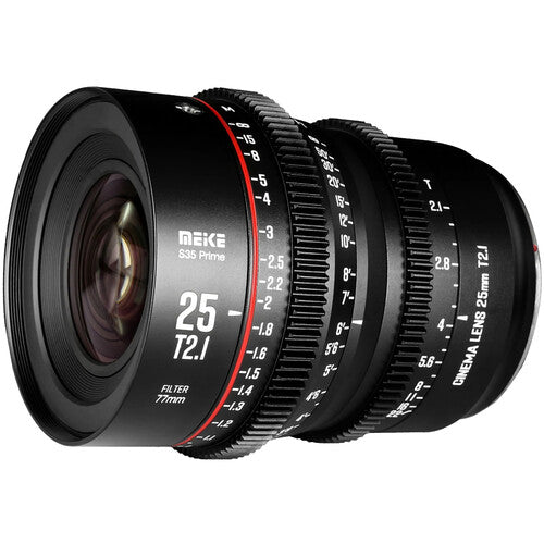 Meike 25mm T2.1 objetivo prime cine Super35 PL Montura con 33 6mm círculo de imagen