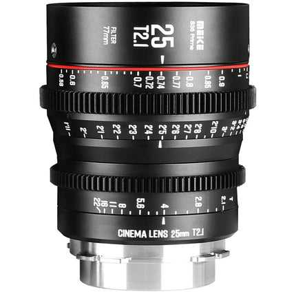 Meike 25mm T2.1 objetivo prime cine Super35 PL Montura con 33 6mm círculo de imagen