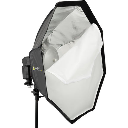 Angler BoomBox 26 pulgadas para flashes de zapato con difusor y plato deflector