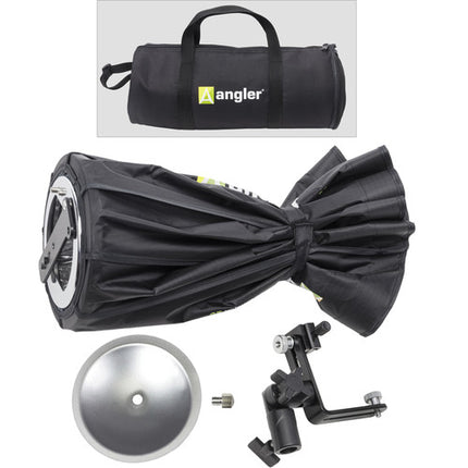 Angler BoomBox 26 pulgadas para flashes de zapato con difusor y plato deflector