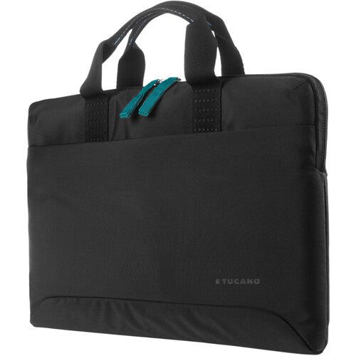 Tucano Smilza Funda Ultrafina para Portátiles 14" con Correa Desmontable y Acolchado Antigolpes Negra