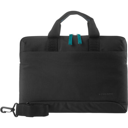 Tucano Smilza Funda Ultrafina para Portátiles 14" con Correa Desmontable y Acolchado Antigolpes Negra