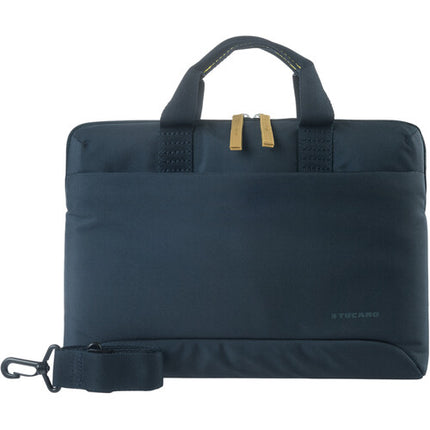Tucano Smilza Super Slim Bolso para portátiles 15.6 y MacBook Pro 16 Azul resistente a impactos y correa desmontable