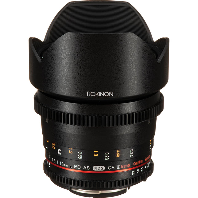 Rokinon 10mm T3.1 Cine DS Montura Nikon F Lente para APS-C Manual