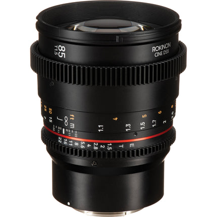 Rokinon 85mm T1.5 Lente Cine Full Frame con Montura E y Parasol