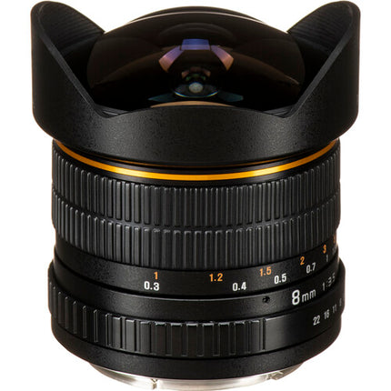 Rokinon 8mm f/3.5 Lente Ojo de Pez para Canon EF APS-C 12" enfoque mínimo