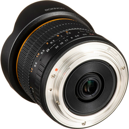 Rokinon 8mm f/3.5 Lente Ojo de Pez para Canon EF APS-C 12" enfoque mínimo