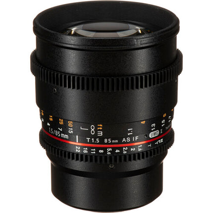 Rokinon 85mm T1.5 Cine DS lente para montura Micro Cuatro Tercios 72mm filtro