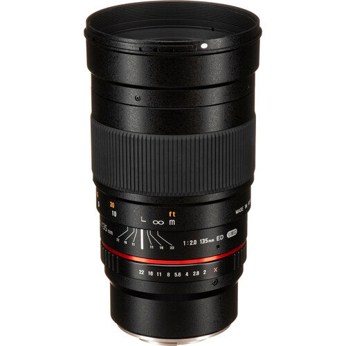 Rokinon 135mm f 2 0 ED UMC Lente Fujifilm X Montura APS C 77mm