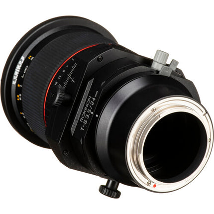 Rokinon T-S 24mm f3.5 Lente Tilt-Shift Sony E con Apertura f3.5 a f22 y Desplazamiento 12mm