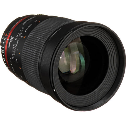 Rokinon 35mm f/1.4 AS UMC objetivo para Nikon F apertura f/1.4-22 y 52.5mm
