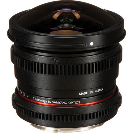 Rokinon 8mm T3.8 Objetivo Ojo de Pez Cine para Montura Canon EF con Filtro UMC de 12.8mm