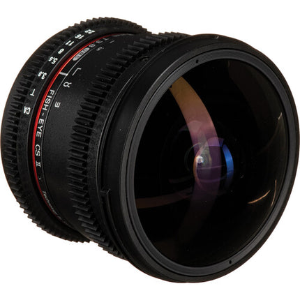Rokinon 8mm T3.8 Objetivo Ojo de Pez Cine para Montura Canon EF con Filtro UMC de 12.8mm