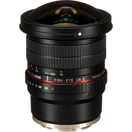 Rokinon 8mm f/3.5 UMC Fisheye CS II Lente Sony E Montura 180° Angular