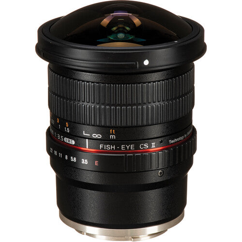 Rokinon 8mm f/3.5 UMC Fisheye CS II Lente Sony E Montura 180° Angular