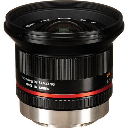 Rokinon 12mm f2.0 NCS CS Objetivo para Fujifilm X Montura 18mm Black