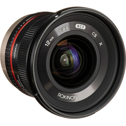 Rokinon 12mm f2.0 NCS CS Objetivo para Fujifilm X Montura 18mm Black