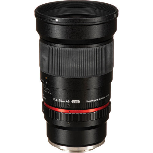 Rokinon 35mm f1.4 AS UMC objetivo Sony E Mount apertura f1.4-22 52.5mm