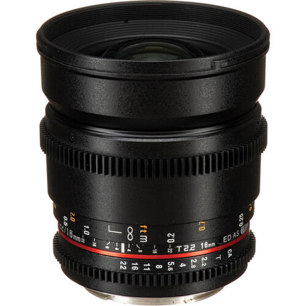 Rokinon Cine DS Kit de lentes 16 24 35 50 85mm para Canon EF
