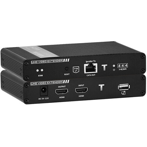 KanexPro 4K HDMI KVM Extender Kit sobre Cat 6 con USB 2.0 230' HDR