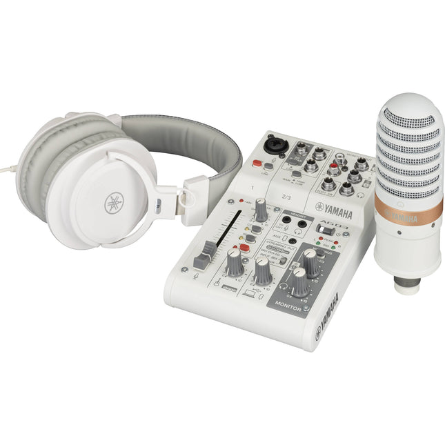 Yamaha AG03MK2 mezclador 3 canales interfaz audio USB 24bit 192kHz pack completo
