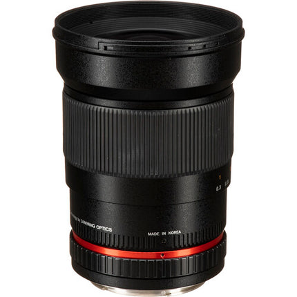 Rokinon 35mm f/1.4 AS UMC objetivo para Canon EF apertura f/1.4 y f/22