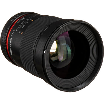 Rokinon 35mm f/1.4 AS UMC objetivo para Canon EF apertura f/1.4 y f/22