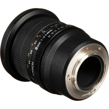 Rokinon 8mm f/3.5 Lente Ojo de Pez para Montura Micro Cuatro Tercios 139° Ángulo