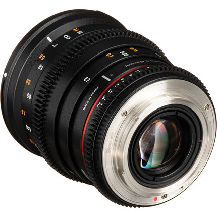 Rokinon 20mm T1.9 Cine DS Lente para Canon EF Ángulo 94.8° HDR