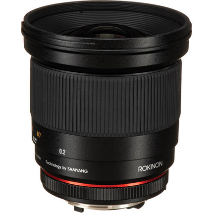Rokinon 20mm f1.8 ED AS UMC Objetivo Nikon F Montura F y Formato FX