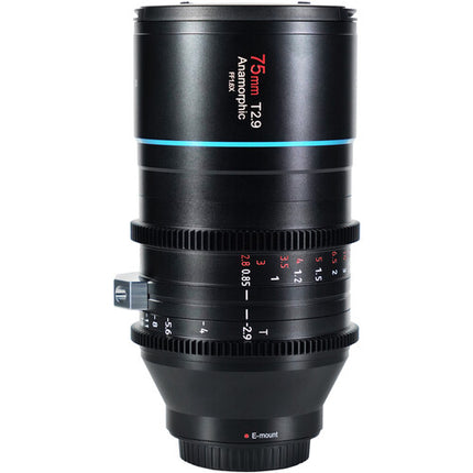 Sirui 75mm T2.9 Lente Anamórfica 1.6x Full Frame Sony E 82mm