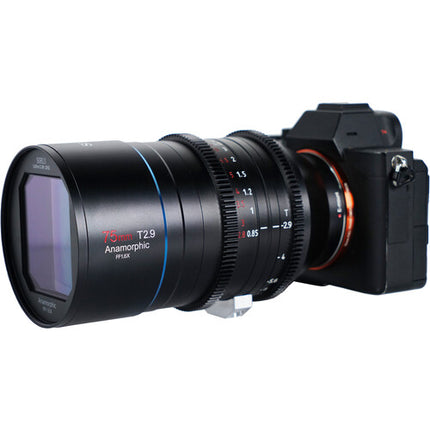 Sirui 75mm T2.9 Lente Anamórfica 1.6x Full Frame Sony E 82mm