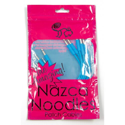 Cre8audio Nazca Noodles Cables de Parche Eurorack Baby Blue 5-Pack 1.6' 3.5mm TS