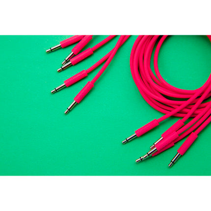Cre8audio Nazca Noodles cables para Eurorack pack 5 unidades 5.9 pulgadas rosa intenso