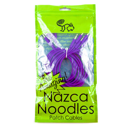 Cre8audio Nazca Noodles Cables Eurorack 3.5mm 2.5 Pies 5-Pack Violet