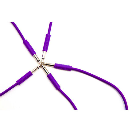 Cre8audio Nazca Noodles Cables Eurorack 3.5mm 2.5 Pies 5-Pack Violet