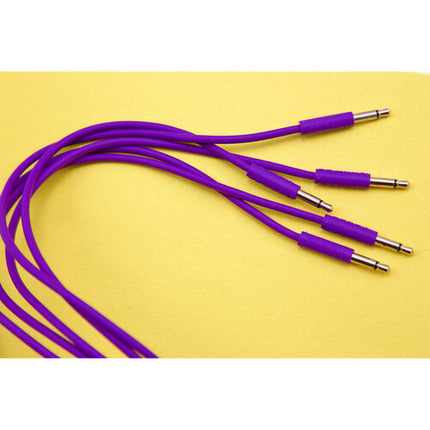 Cre8audio Nazca Noodles Cables Eurorack 3.5mm 2.5 Pies 5-Pack Violet